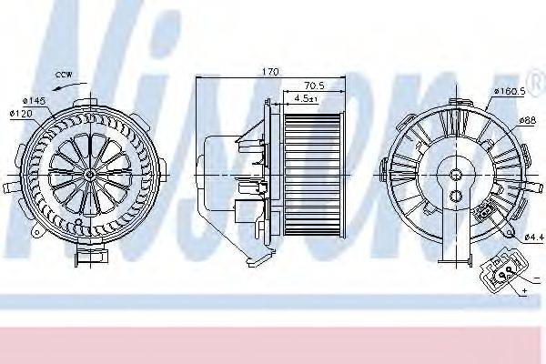 Вентилятор салону NISSENS 87106