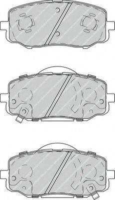 Комплект гальмівних колодок, дискове гальмо FERODO FDB4234